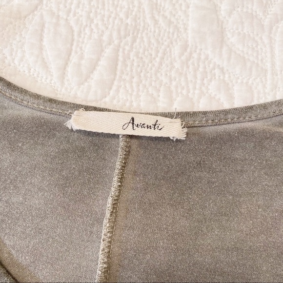 Avanti Gray Knit Long Sleeve Dress - Large - Picture 5 of 9